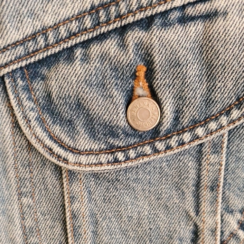 Banana Republic Blue Denim Vest - Picture 3 of 5